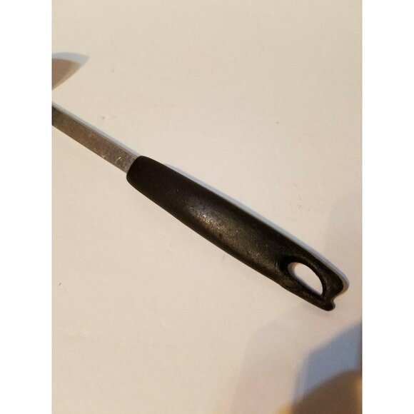 Vintage Advertising #2 Stainless Steel USA Kitchen Ladle 12" Black Handle - Picture 3 of 7